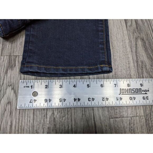 Gap Womens Size 6 / 28 R Dark Wash Embroidered Skinny Denim Blue Jeans - Picture 10 of 10